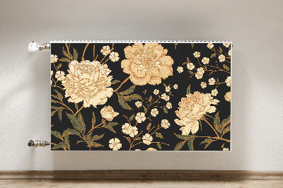 Radiator cover White peony