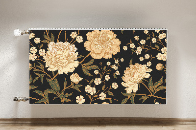 Radiator cover White peony