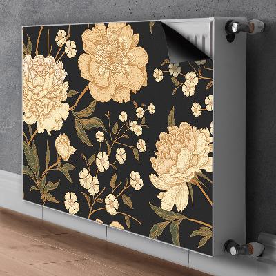 Radiator cover White peony