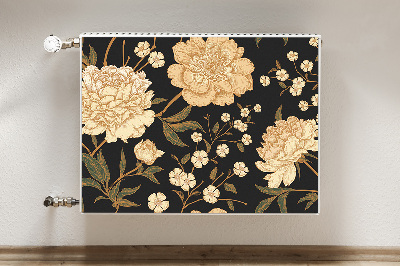 Radiator cover White peony