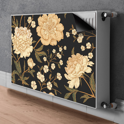 Radiator cover White peony