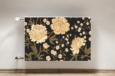 Radiator cover White peony