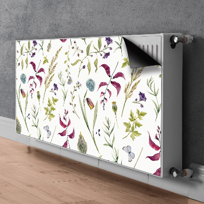 Printed radiator mat Botanical flower