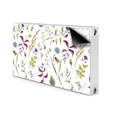 Printed radiator mat Botanical flower