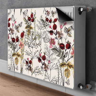 Decorative radiator mat Field flowers