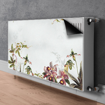 Magnetic radiator mat Exotic flora