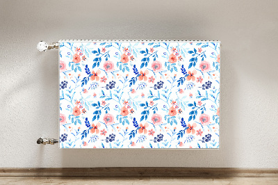 Decorative radiator cover Botanical art