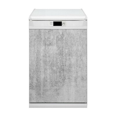 Magnetic dishwasher cover Gray concrete