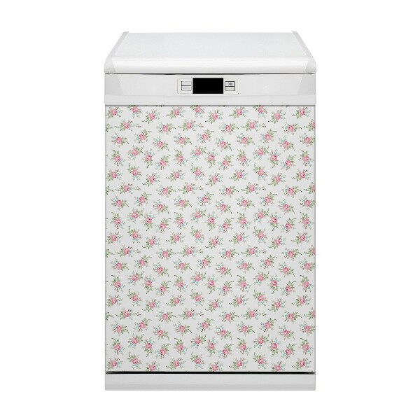 Magnetic dishwasher cover Small flowers