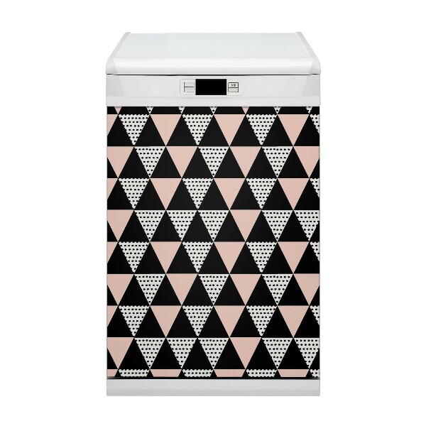 Dishwasher cover magnet Geometric triangles