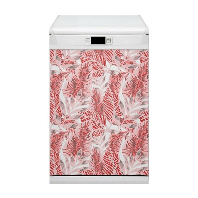 Dishwasher cover magnet Pink jungle