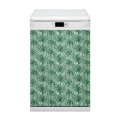Dishwasher cover magnet Tropical leaves