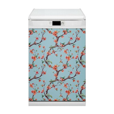 Dishwasher cover magnet A blooming tree