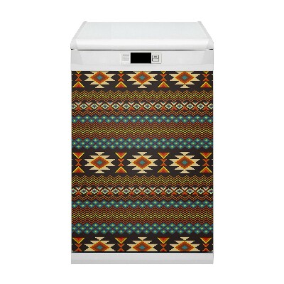 Magnetic dishwasher cover Ethnic patterns