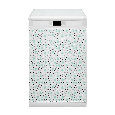 Magnetic dishwasher cover Retro pattern