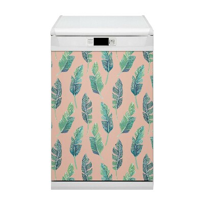 Decorative dishwasher magnet Peach leaves