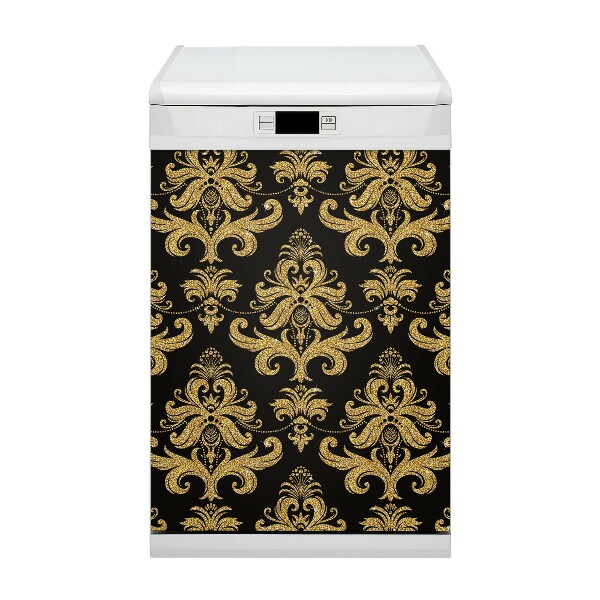 Magnetic dishwasher cover Golden ornament