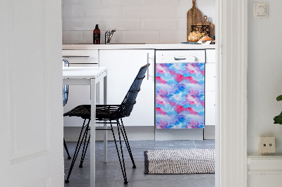 Dishwasher cover magnet Abstract clouds