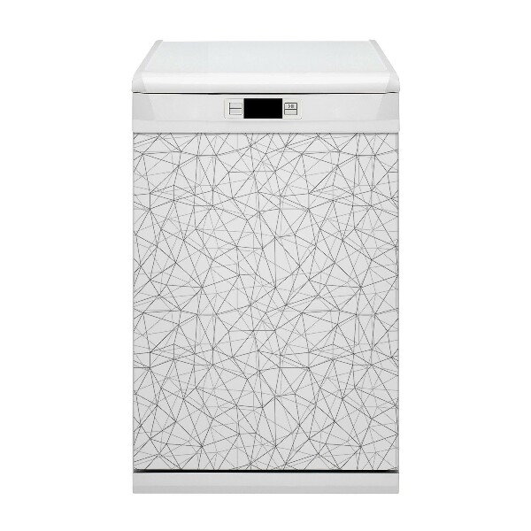 Magnetic dishwasher cover Geometric lines