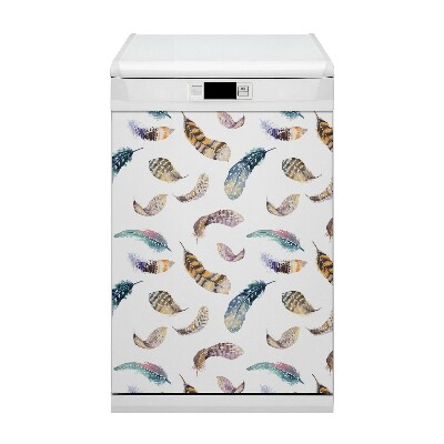 Magnetic dishwasher cover Big feathers