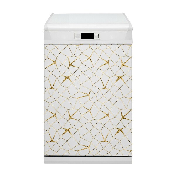 Dishwasher cover magnet Golden mosaic