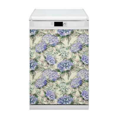 Dishwasher cover magnet Hydrangea