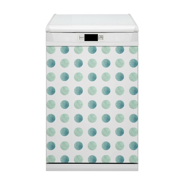 Magnetic dishwasher cover Green dots