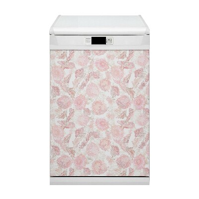 Dishwasher cover magnet Floral pattern