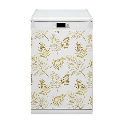 Magnetic dishwasher cover Palm leaves