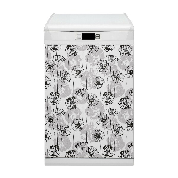 Dishwasher cover Glamor flowers