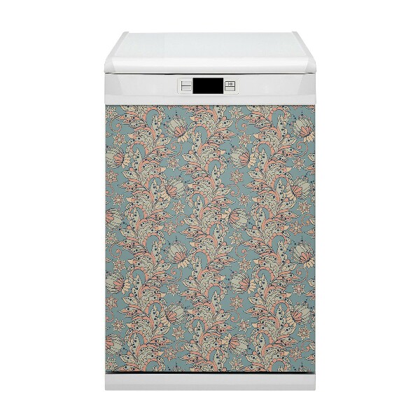 Magnetic dishwasher cover Fairy -tale flowers