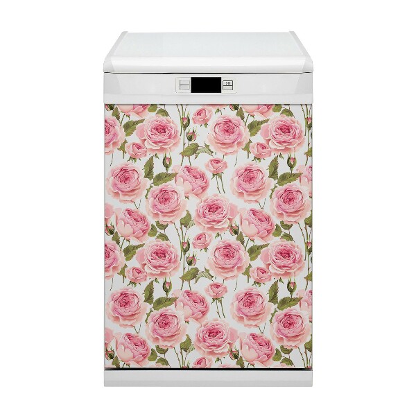 Dishwasher cover magnet Beautiful roses