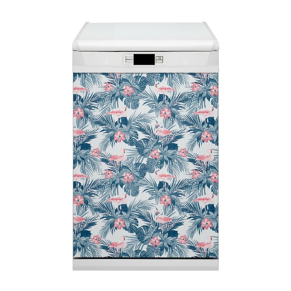 Dishwasher cover Tropical birds