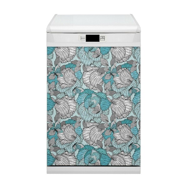 Dishwasher cover Floral pattern