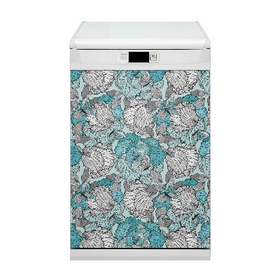 Dishwasher cover Floral pattern