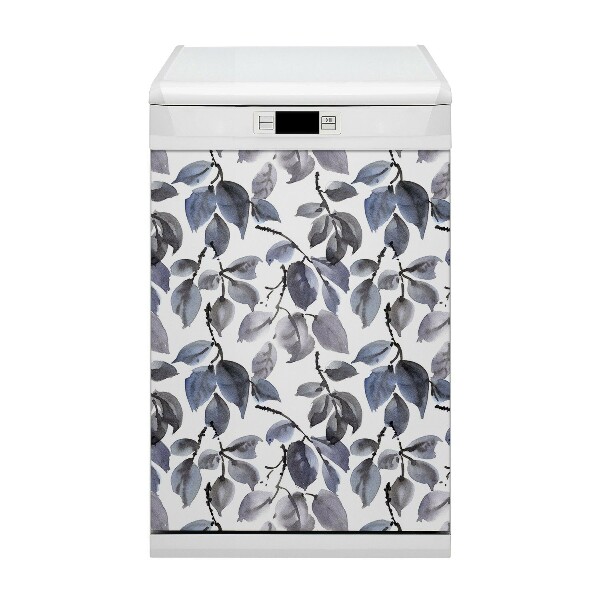 Magnetic dishwasher cover Gray branches