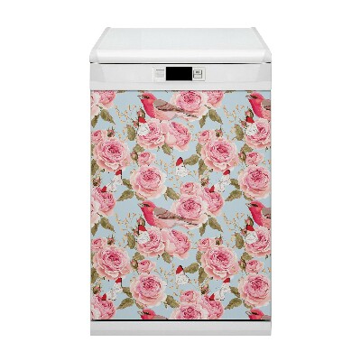 Dishwasher cover English roses