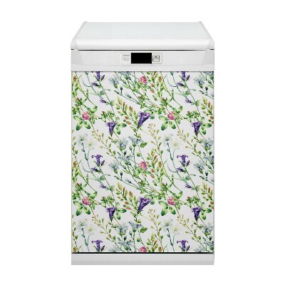 Dishwasher cover magnet Field flowers