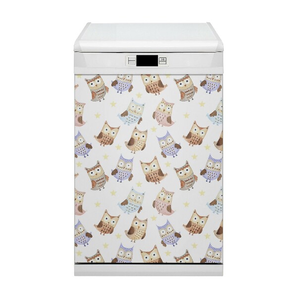 Decorative dishwasher magnet Fairy -tale owls