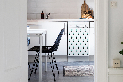 Dishwasher cover magnet Cacti