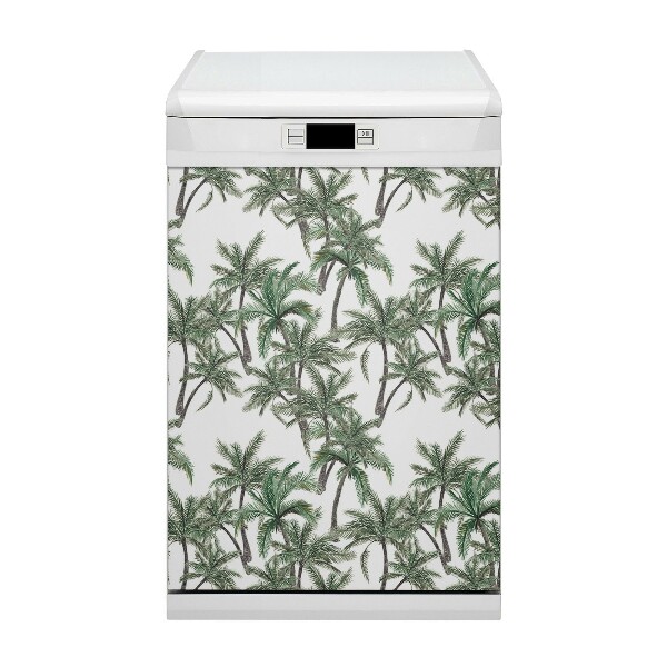 Dishwasher cover Tropics and palm trees