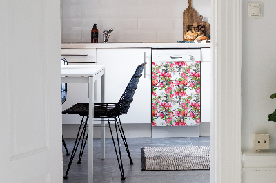 Dishwasher cover Watercolor flowers