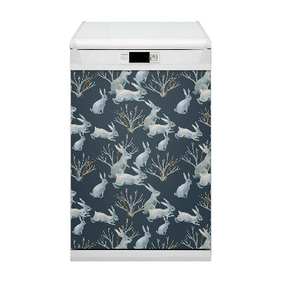 Dishwasher cover White rabbits