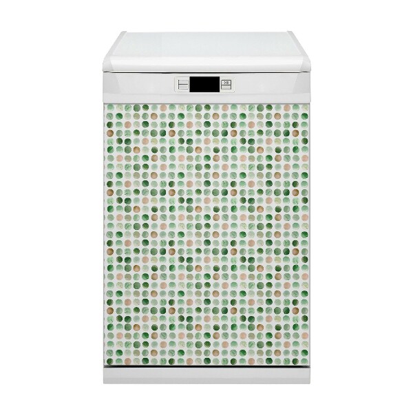 Magnetic dishwasher cover Colorful dots