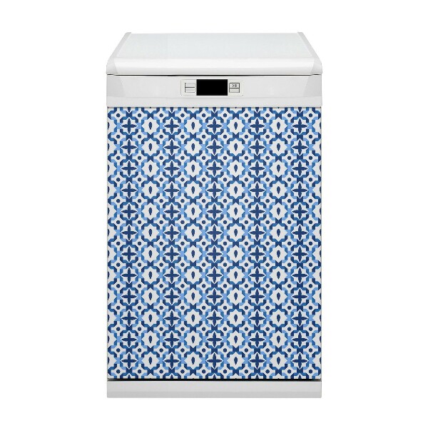 Magnetic dishwasher cover Moroccan pattern