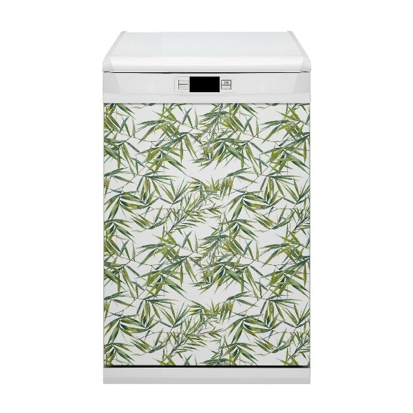 Dishwasher cover magnet Exotic leaves