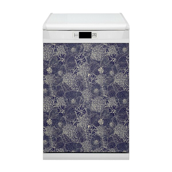 Dishwasher cover Blue pattern