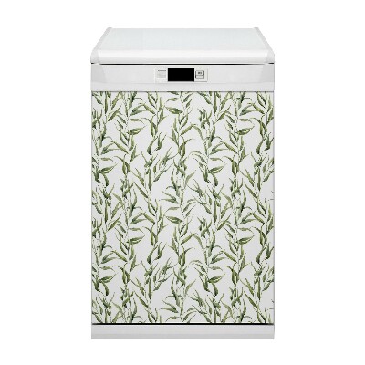 Magnetic dishwasher cover Eucalyptus leaves