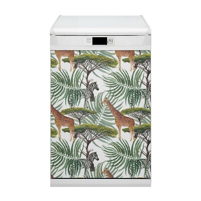 Dishwasher cover magnet Savanna animals