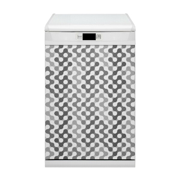 Magnetic dishwasher cover Gray-white wheels